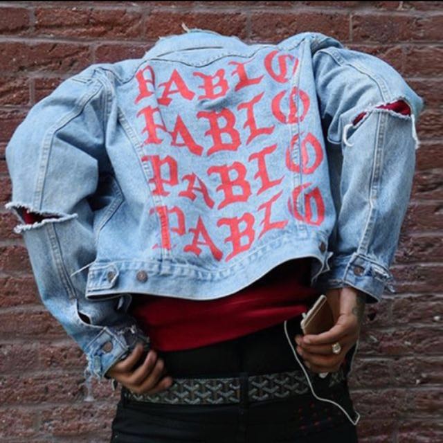 Denim jacket pablo clearance
