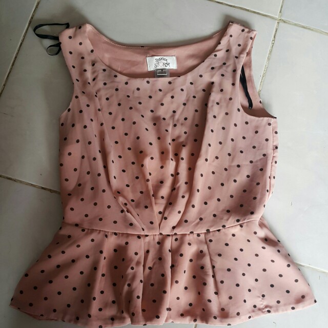 Polkadot Top Brand Sweet Storm Size S Women S Fashion Women S