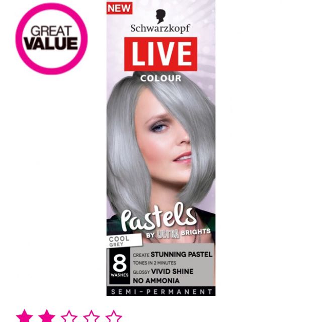 Schwarzkopf Live Colour Grey Health Beauty Hair Care On Carousell
