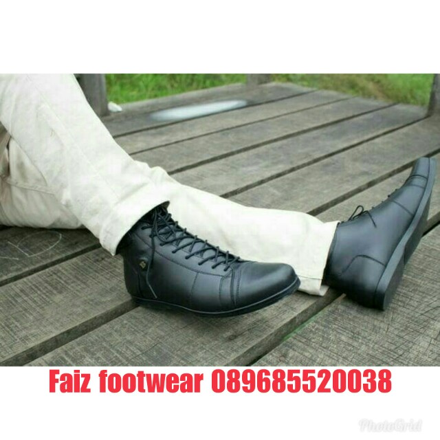 Sepatu Boot Pria Kulit Asli Boston Torino Fesyen Pria Sepatu Di Carousell