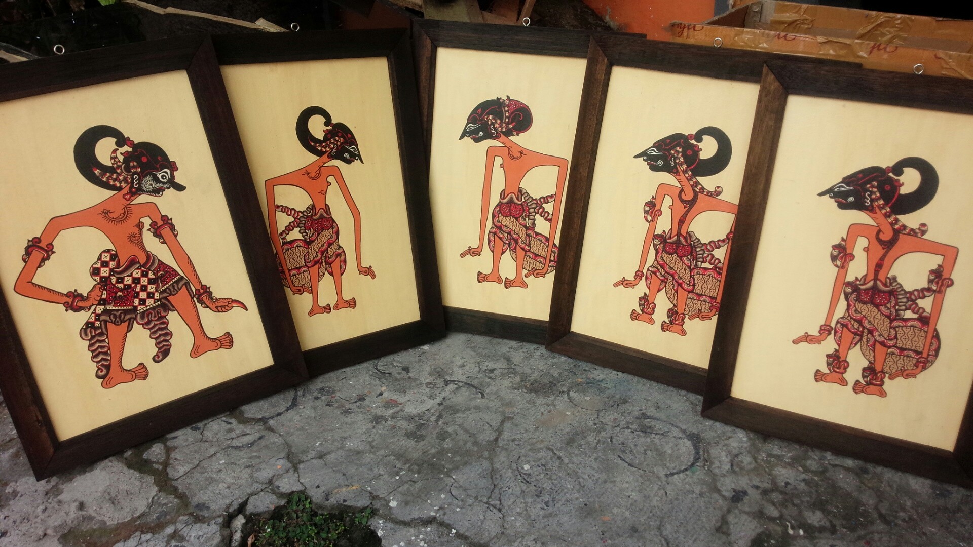 SET LUKISAN PANDAWA Desain Kerajinan Tangan Karya Seni Di Carousell