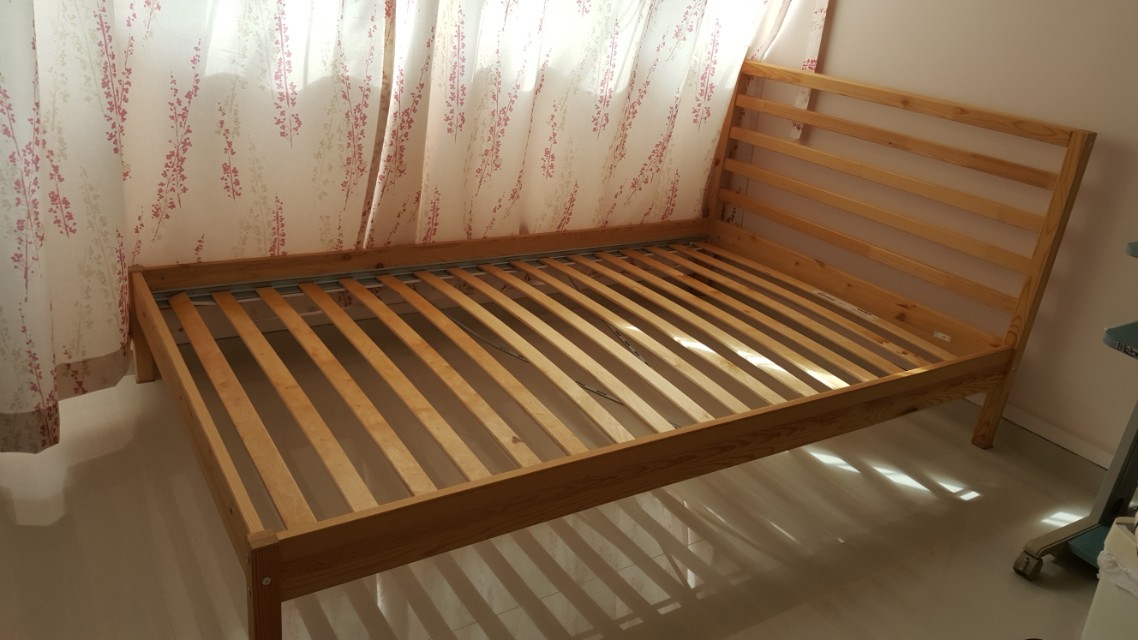 Tarva Bed Frame Pine Luroy From Ikea Furniture Beds Mattresses On Carousell