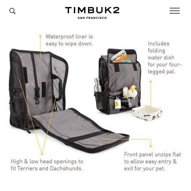 Timbuk2 Muttmover Backpack (Dog Bag/Carrier), Pet Supplies, Homes