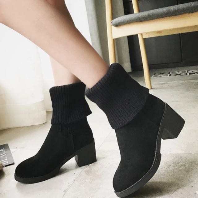 tumblr black socks fit ankle boots