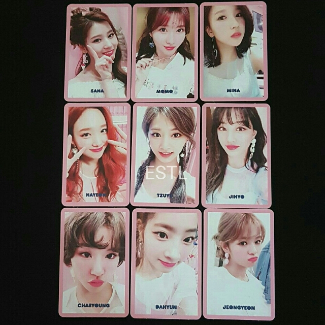 Twice Signal Pink Ver Official Photocards Full Set Bulletin Board Preorders On Carousell