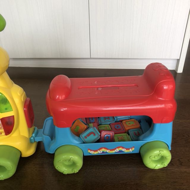 vtech push and ride alphabet train red