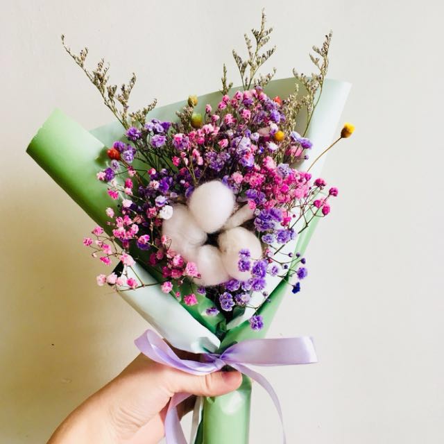 乾燥花 木棉花花束 興趣及遊戲 手作 自家設計 文具及工藝 手作 Carousell