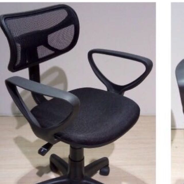 A16 Black Mesh Low Back Rest Kids Computer Chair Furniture Tables Chairs On Carousell