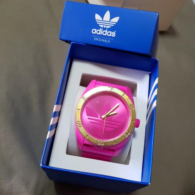 adidas pink watch