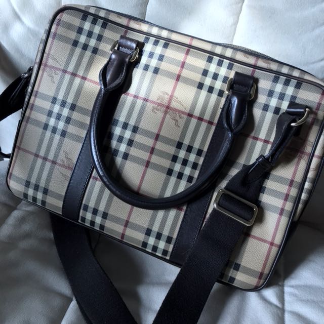 Burberry laptop bag, Luxury, Bags & Wallets on Carousell