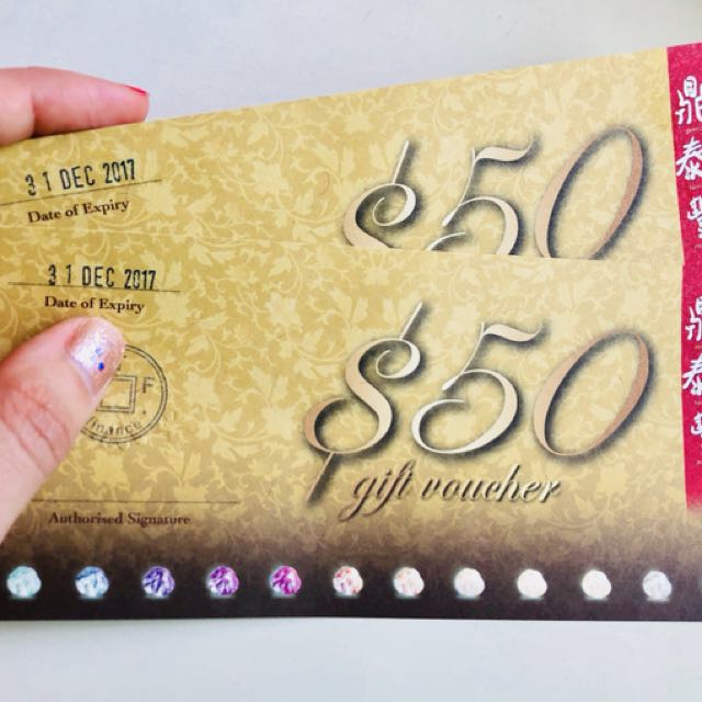 Din Tai Fung Gift Voucher 10% OFF!, Tickets & Vouchers ...