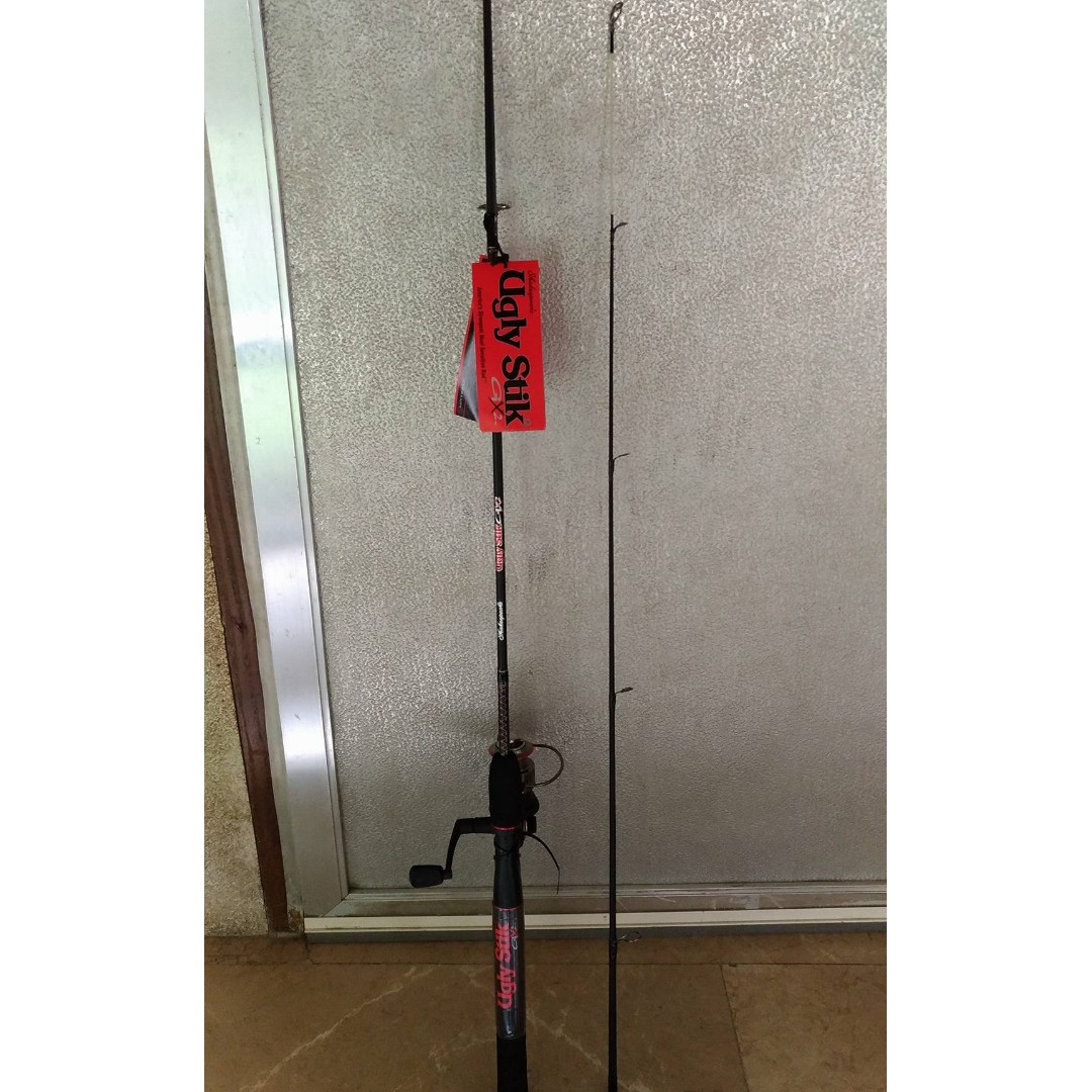 Fishing Rod with Reel Brand New Shakespeare Ugly Stik GX2, Sports  Equipment, Fishing on Carousell