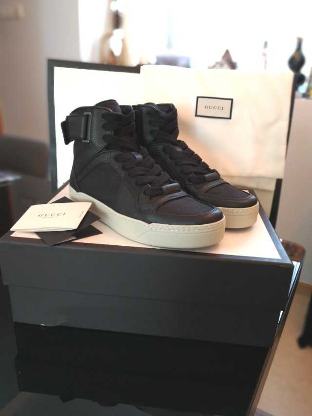 guccissima high top sneakers