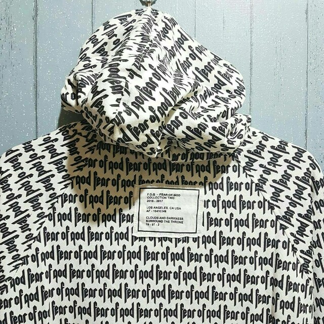 Fear of god full print hoodie outlet