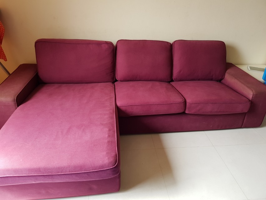 Ikea Lshape sofa, Furniture & Home Living, Furniture, Sofas on Carousell