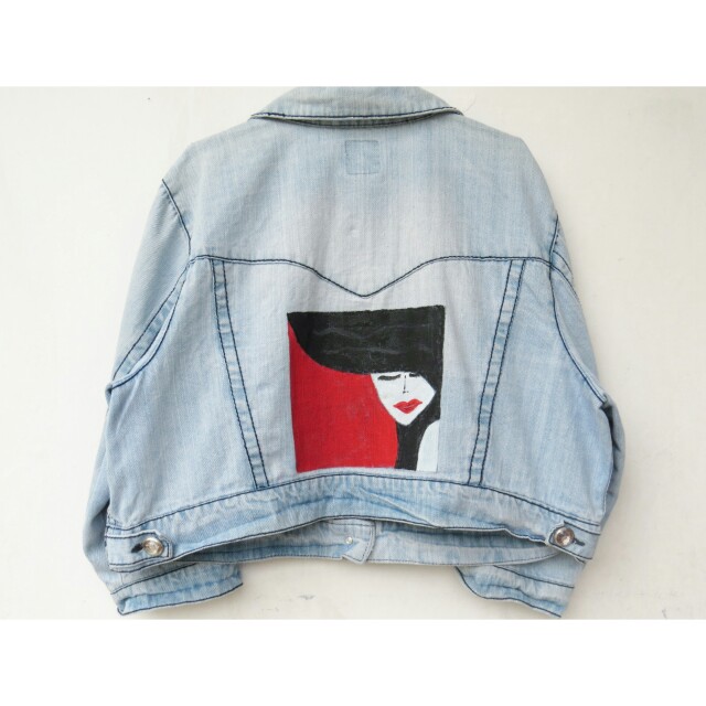 Jaket crop oversize Outlet