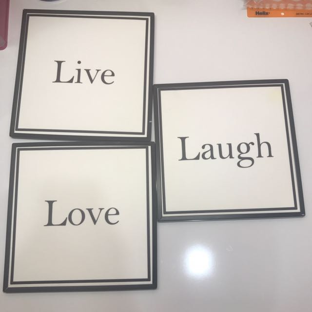 Live Love Laugh Wall Decor Furniture Home Decor On Carousell