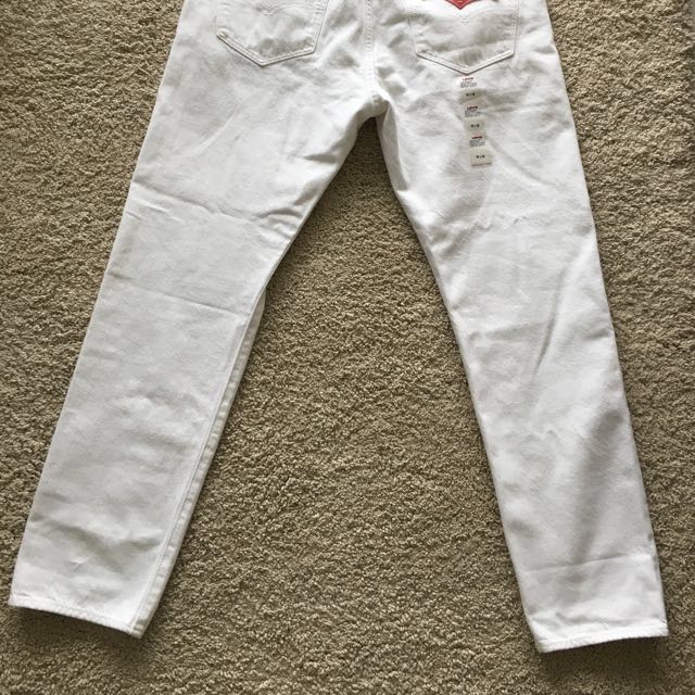 levis 501 mens white jeans
