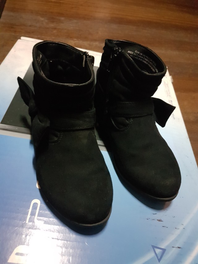 h&m girls black boots