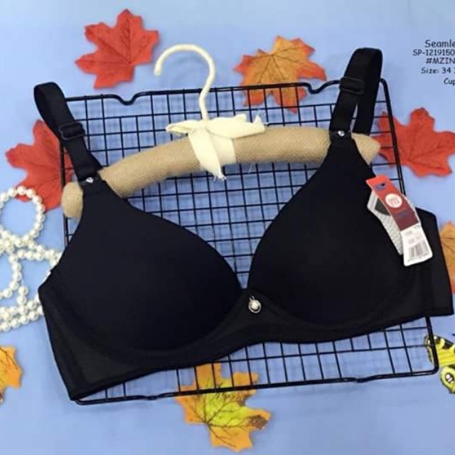Seamless bra cup B size : 34-40 ⚛️double pads push up, Women's