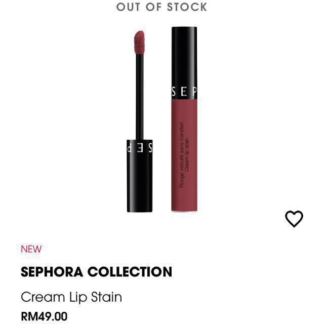 SEPHORA Cream Lip Stain, Beauty & Personal Care, Face, Makeup on Carousell