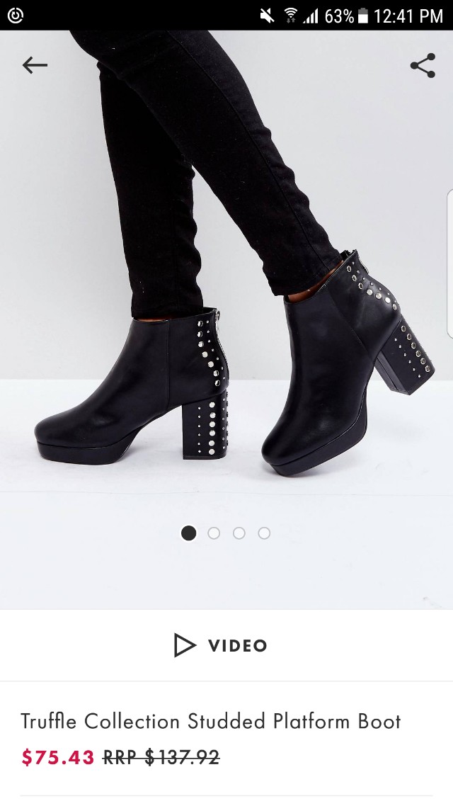 truffle collection heeled boots, Women