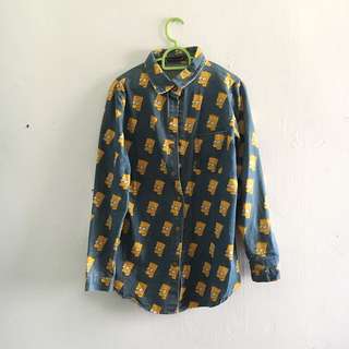 (INCL POS) Bart Simpsons Denim Jacket / Outerwear