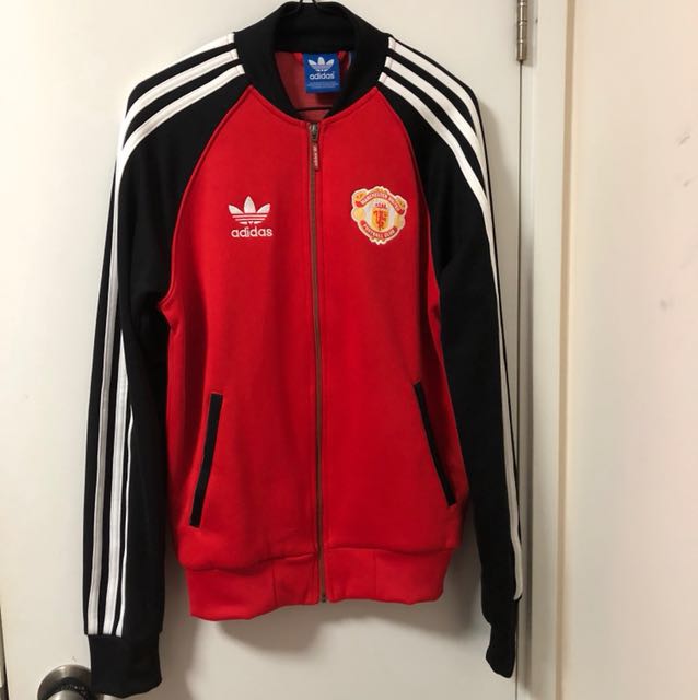 Adidas originals man utd jacket 曼聯外套, 男裝, 男裝衫 ＆ 外套 Carousell