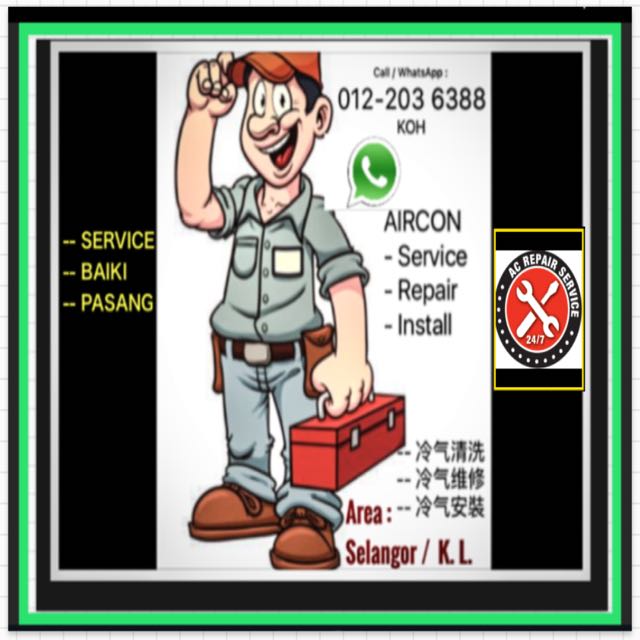 Aircond Service Repair Install Aircon Servis Baiki Pasang Air Aircond Service Repair Install Aircon Servis Baiki Pasang Air Cond S Airconditioning Airconditioner