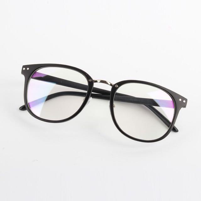BLACK KOREAN FAKE GLASSES🔅, Women's Fashion, Watches - Main Image