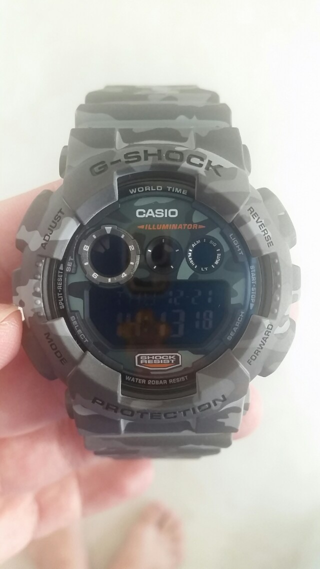 g shock camo grey
