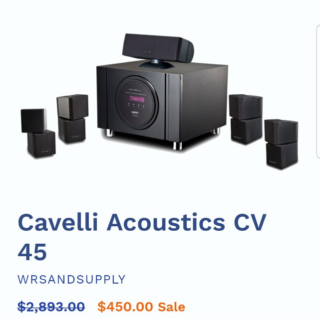 Cavelli sound system sales
