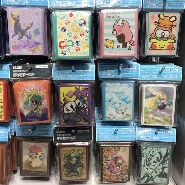 Fast Pokemon Center Japan Original Official Trading Card Sleeves Assorted Toys Games Board Games Cards On Carousell