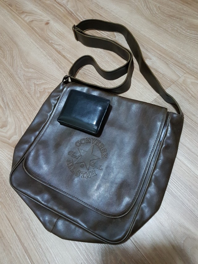 converse leather bag