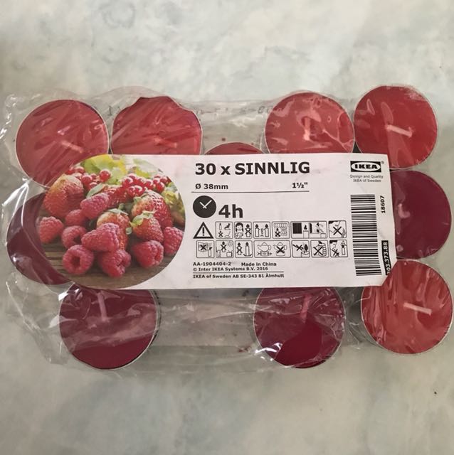 IKEA SINNLIG mini scented candles, Furniture & Home Living, Home Decor, Other Home Decor on