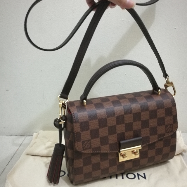 Louis Vuitton Croisette Damier Ebene LV Bag, Luxury, Bags & Wallets on Carousell