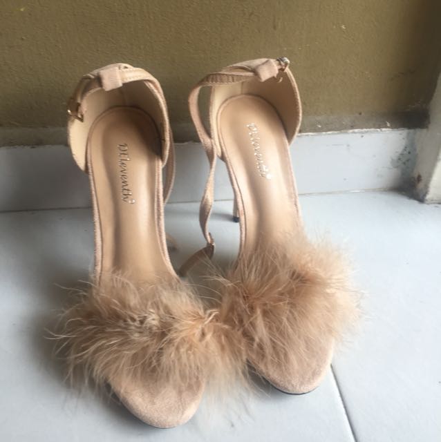 Nude sales furry heels