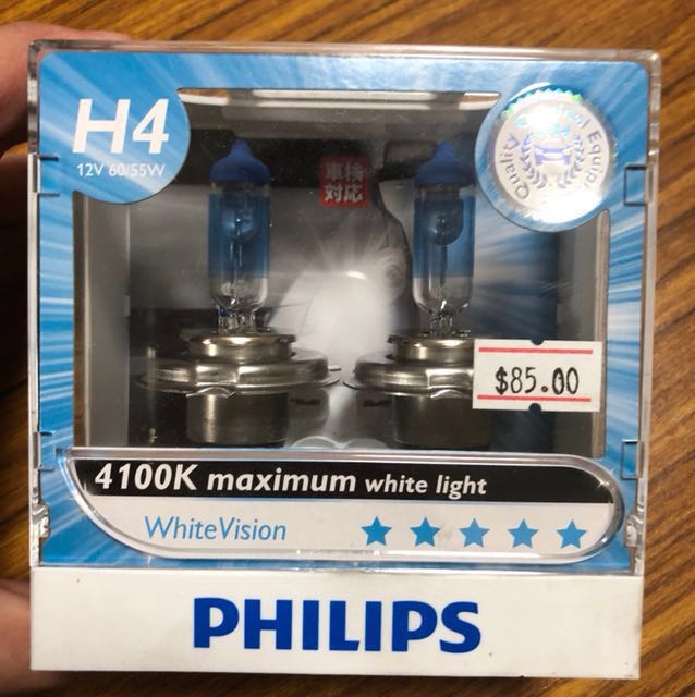 Philips white vision 4100k maximum white light, Car Accessories on
