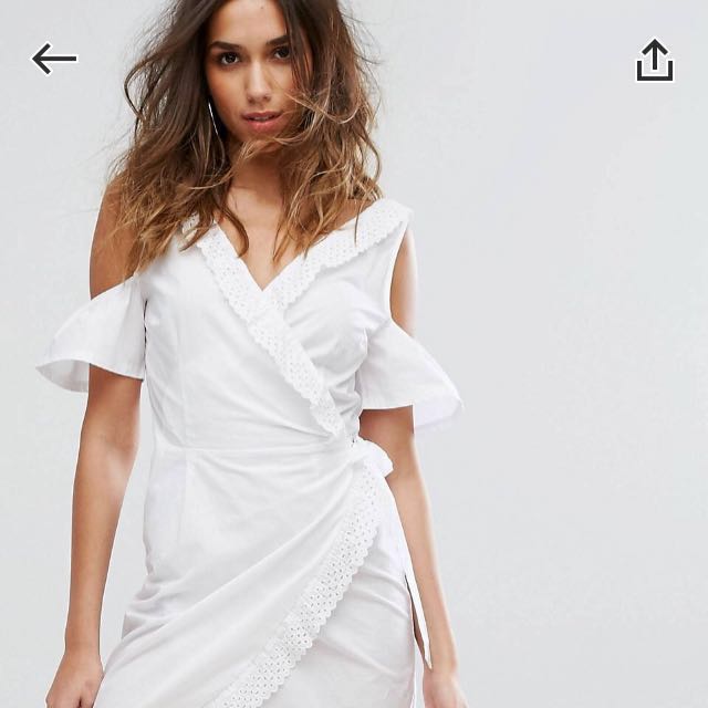 pretty little thing broderie dress