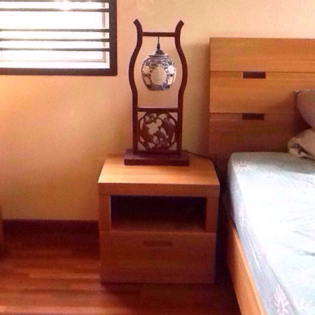 Solid Teak Bedside Table (Johor Bahru & Singapore), Furniture & Home Living, Furniture, Tables