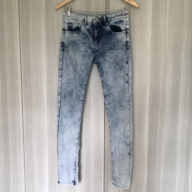topshop acid wash mom jeans