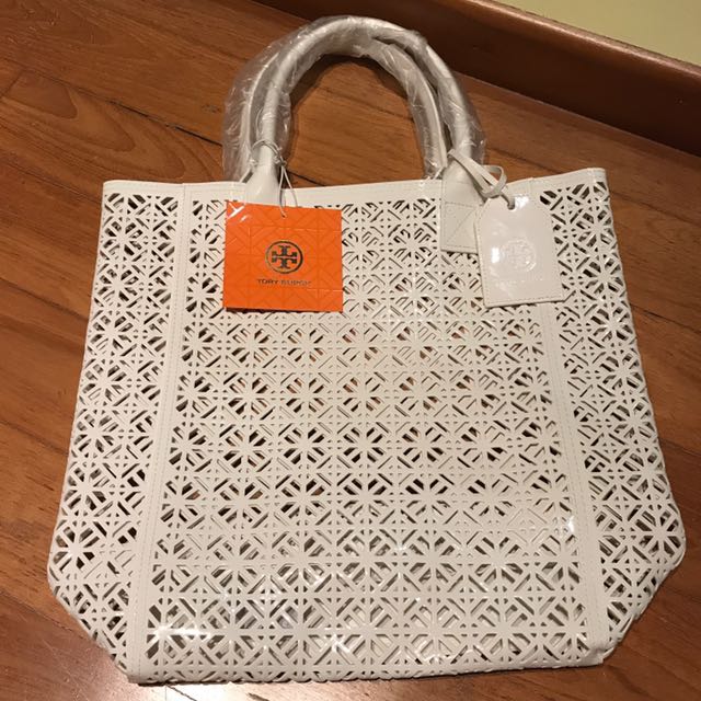 Tory burch white tote sales