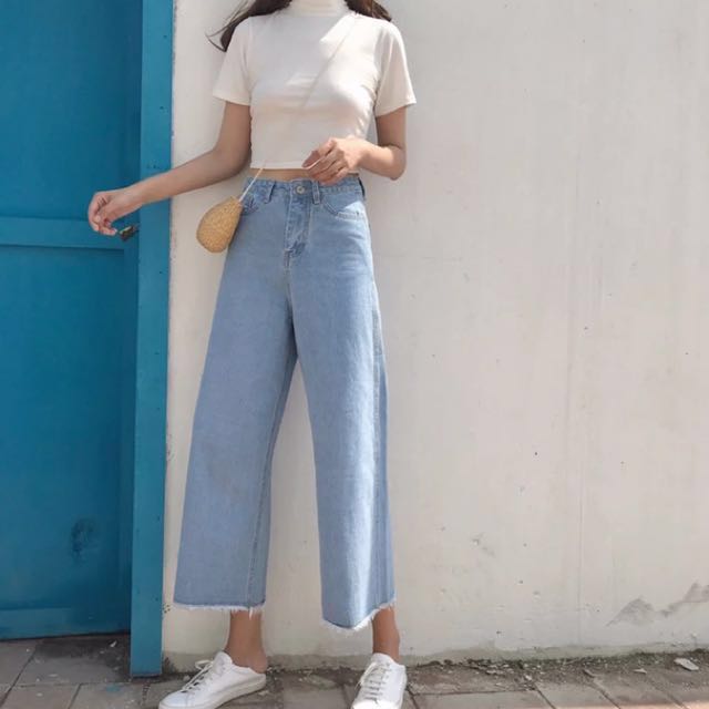high waisted culotte pants