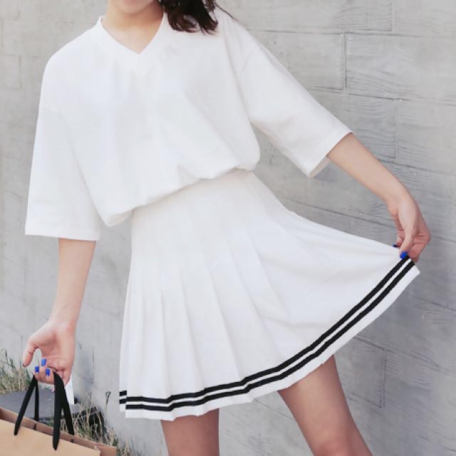 Striped tennis dress