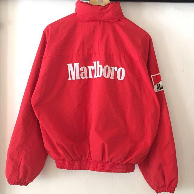 Vintage Marlboro Windbreaker Jacket, Women's Fashion, Coats, Jackets