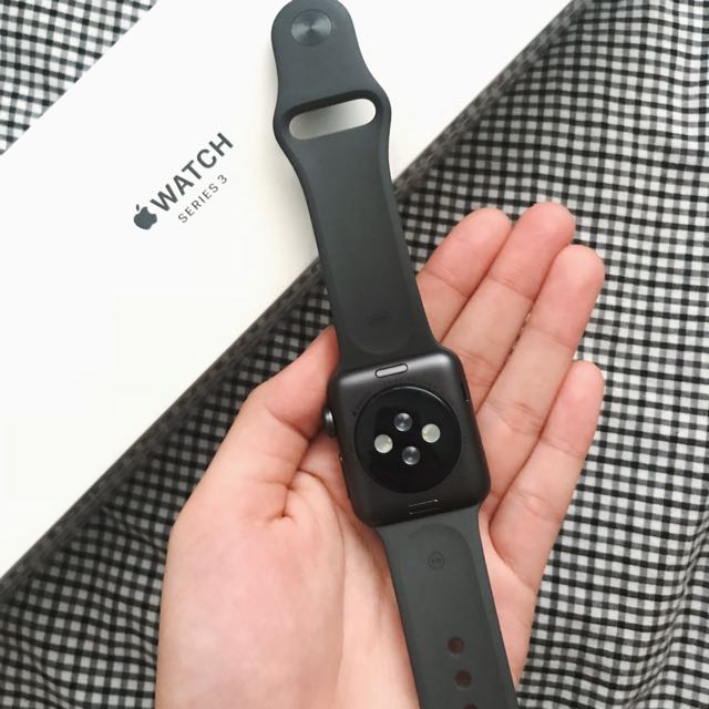 Apple Watch Series 3 Space Grey 38mm Mobile Phones Gadgets Wearables Smart Watches on Carousell