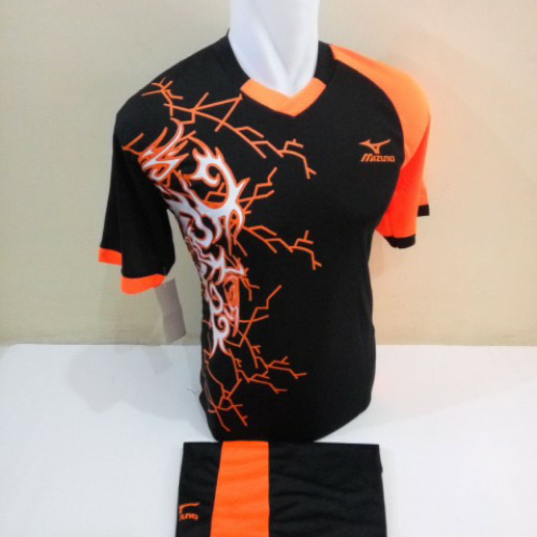 Baju Volly Hitam Mz Orange Sports Athletic Sports Clothing On