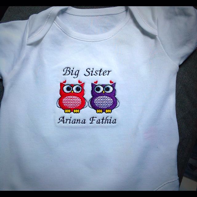 Embroidered Customised Personalized Baby Onesie Romper Babies