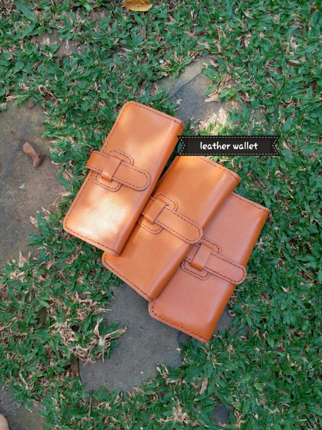 Dompet Pria Wanita Kulit Asli Warna Coklat Havana Muat Hp S D 5 5