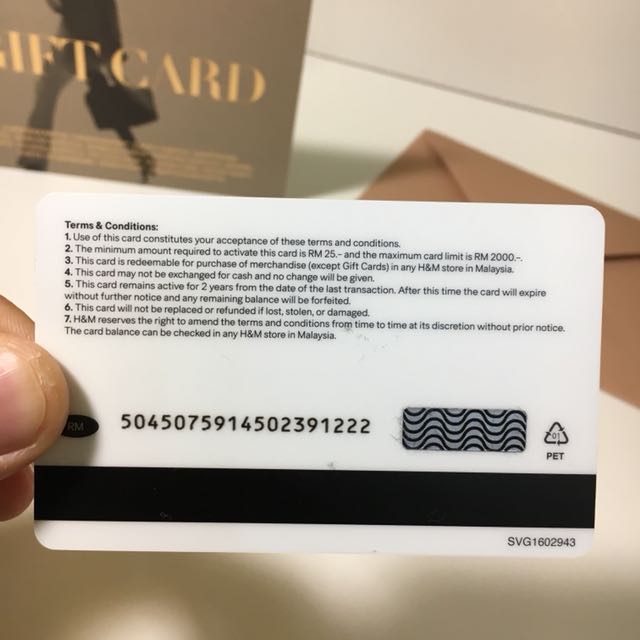 H&M RM15 Gift Card, Tickets & Vouchers, Store Credits on ...